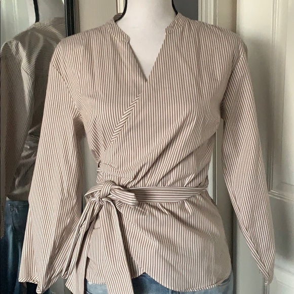 J.Crew striped wrap blouse - Picture 10 of 13
